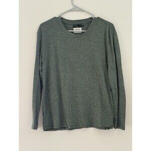 prAna MEN'S XS Olive GREEN Heathered  LONG SLEEVE Shirt #2579 Athleisure workout